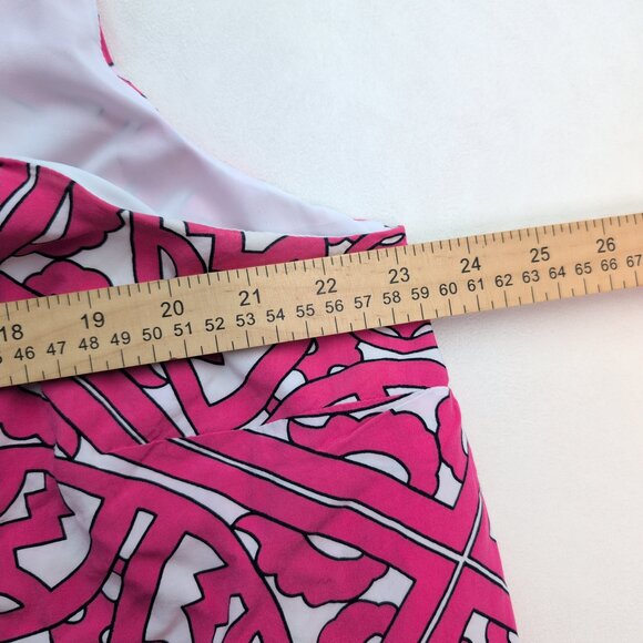 Crown & Ivy Pink Geometric Sleeveless Blouse 2X - Picture 9 of 10